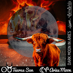 DIGITAL | square sticker | TAURUS SUN | aries moon