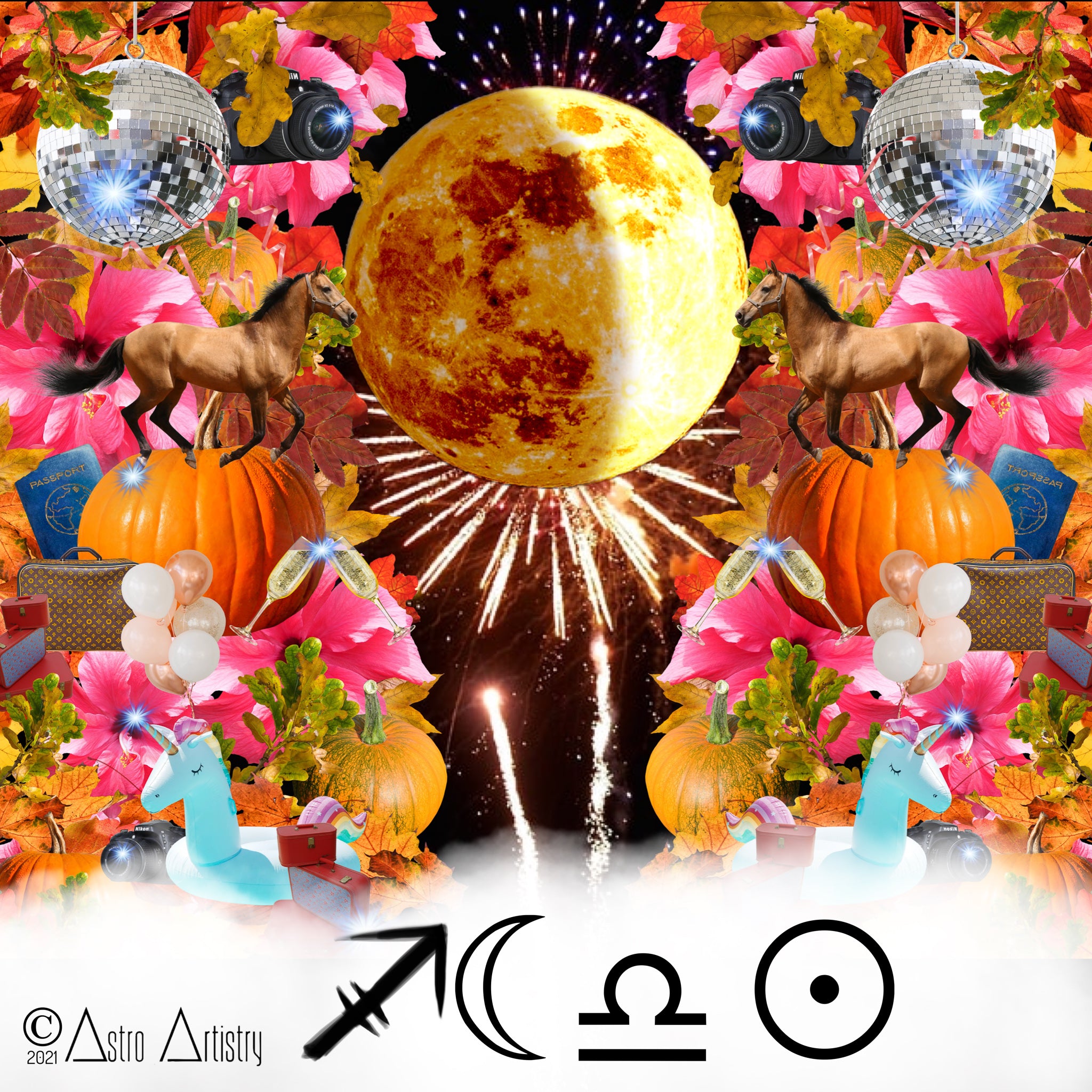 DIGITAL | square sticker | LIBRA SUN | sagittarius moon