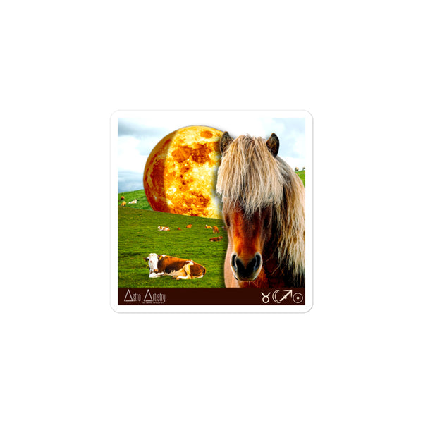 DIGITAL | square sticker | SAGITTARIUS SUN | taurus moon