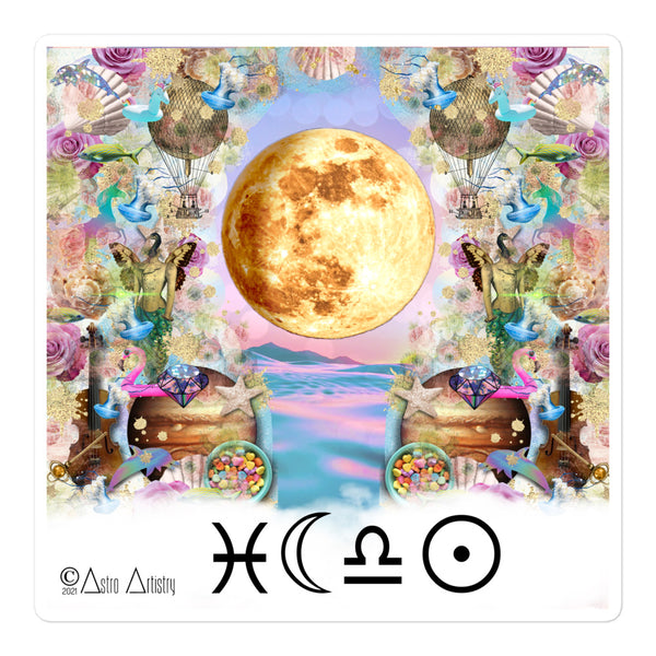 DIGITAL | square sticker | LIBRA SUN | pisces moon